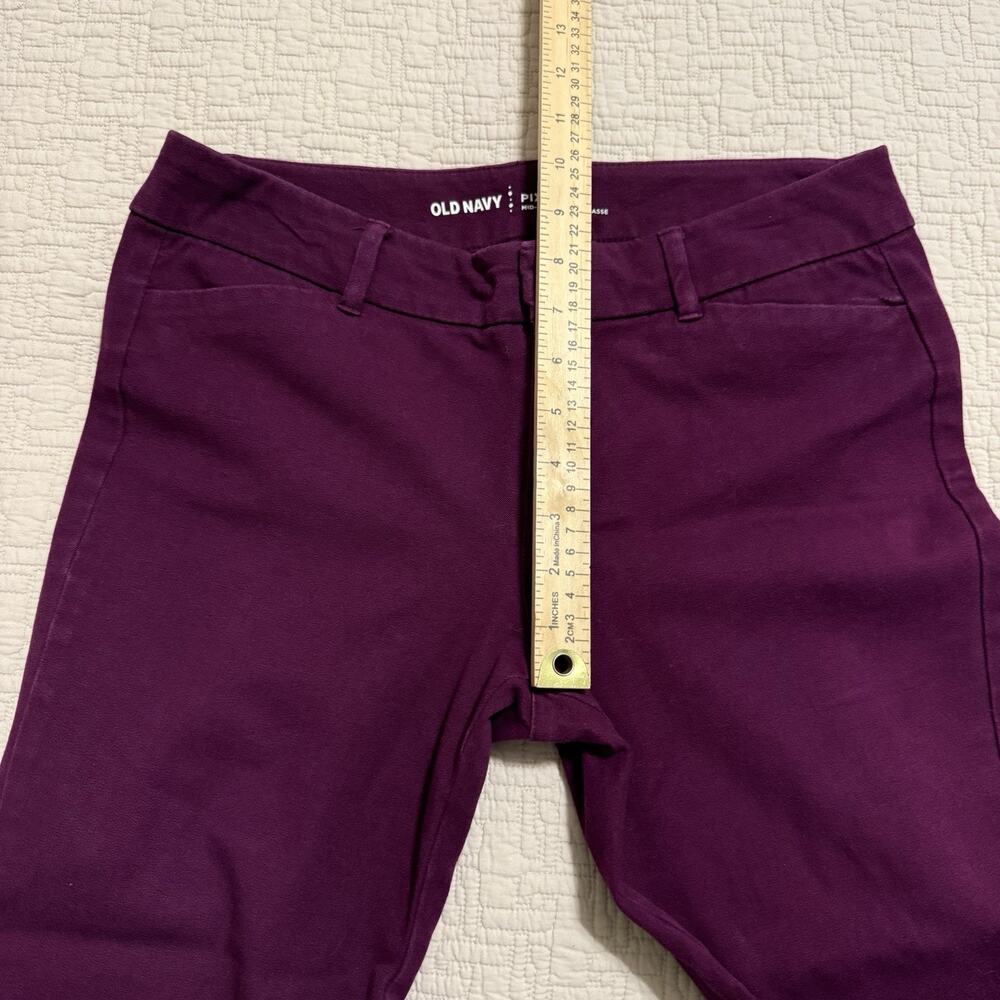Old Navy Mid Rise Pixie Ankle Pants Purple Size 6 Reg - Picture 6 of 9